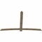 Ekena Millwork Bellingham Rough Sawn Timber Gable Bracket, Douglas Fir, 108"W x 68"H x 2"D x 6"F, 15/12 Pitch GBW108X68X0206BEL00RDF - alternate 3